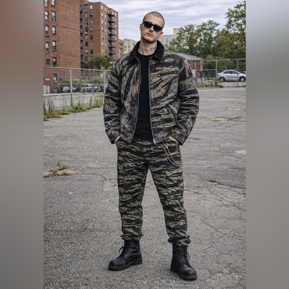 Darc Sport Wolves Hard Work Pants – Ohana Tiger Camo – Size 34 NWT
